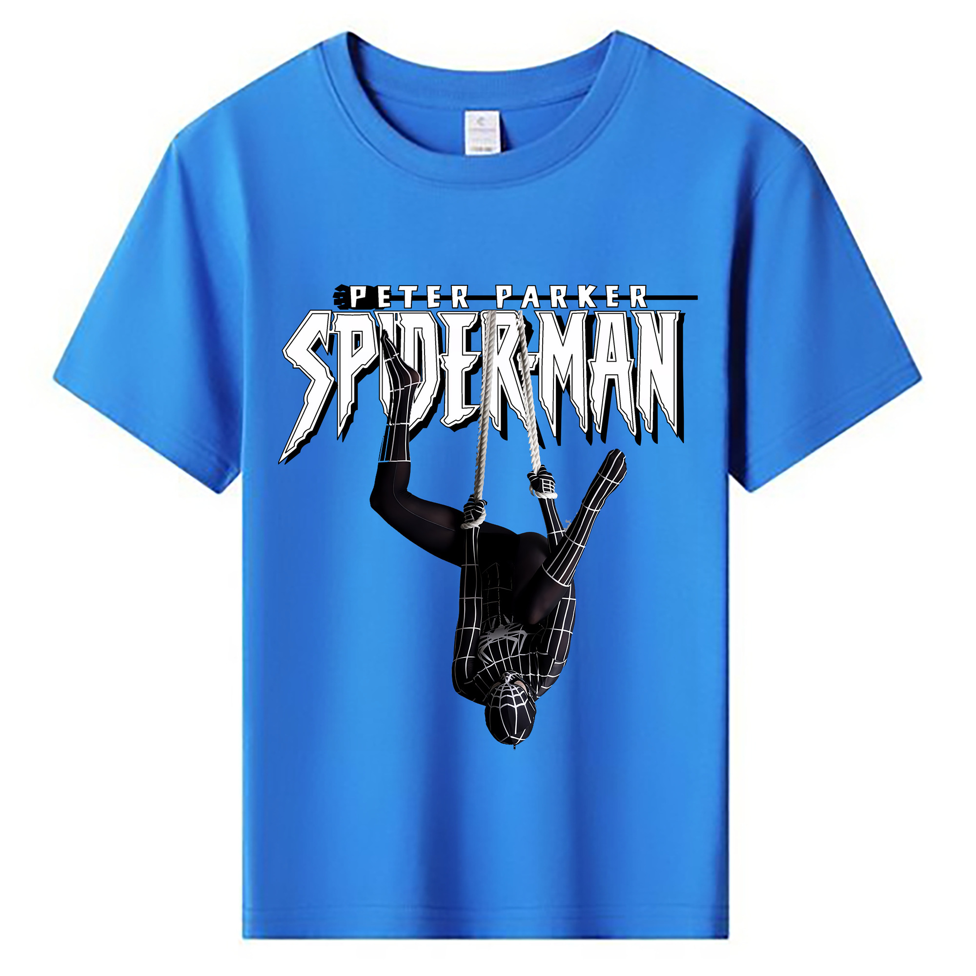 （画像用） Spider Man スパイダーマン 綿100％キッズTシャツ（フロントプリント）